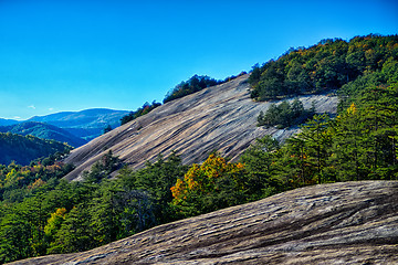 Image showing stone mountain north carolina scenery during autumn season