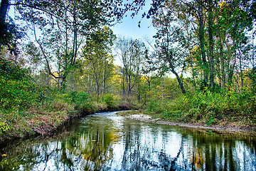 Image showing stone mountain north carolina scenery during autumn season