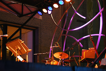 Image showing Outdoor stage music