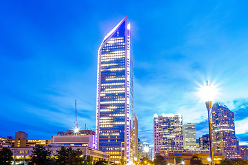 Image showing charlotte north carolina views around  downtown