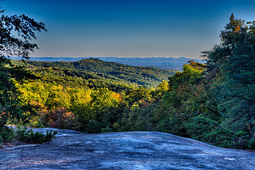 Image showing stone mountain north carolina scenery during autumn season