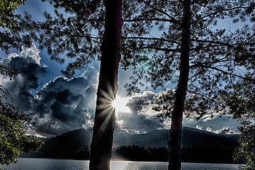 Image showing lake santeetlah scenery in great smoky mountains