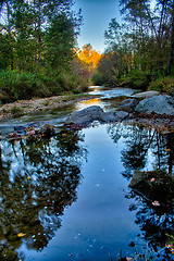 Image showing stone mountain north carolina scenery during autumn season