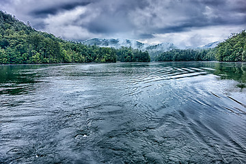 Image showing lake santeetlah scenery in great smoky mountains