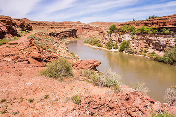 Image showing san juan river near monument valley utah