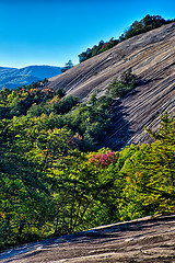 Image showing stone mountain north carolina scenery during autumn season