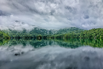 Image showing lake santeetlah scenery in great smoky mountains