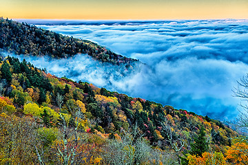 Image showing autumng season in the smoky mountains