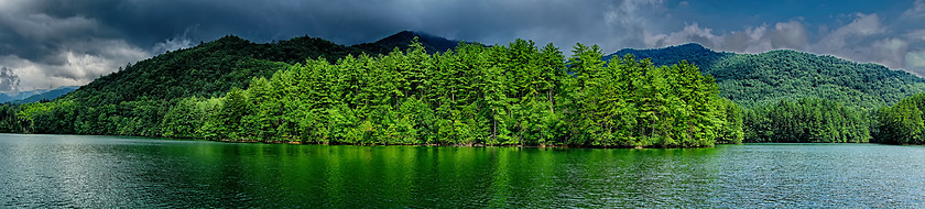 Image showing lake santeetlah scenery in great smoky mountains