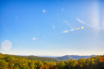 Image showing stone mountain north carolina scenery during autumn season