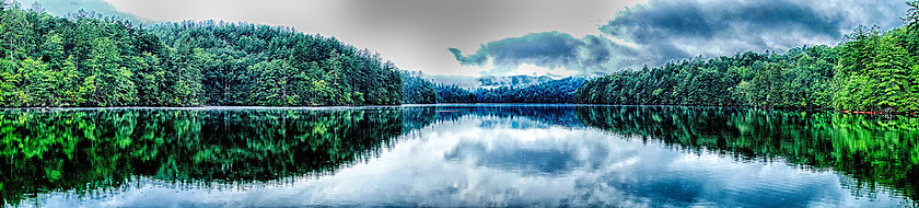 Image showing lake santeetlah scenery in great smoky mountains