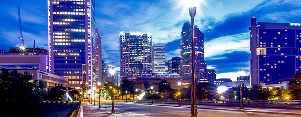 Image showing charlotte north carolina views around  downtown