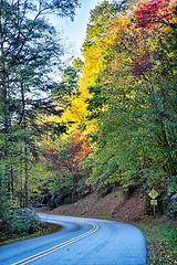 Image showing stone mountain north carolina scenery during autumn season