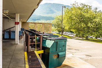 Image showing industrial unloading dock for trucks