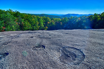 Image showing stone mountain north carolina scenery during autumn season