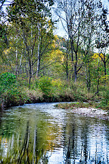 Image showing stone mountain north carolina scenery during autumn season