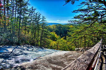 Image showing stone mountain north carolina scenery during autumn season