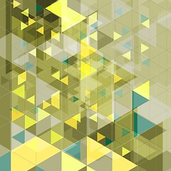 Image showing Abstract tech retro geometric background