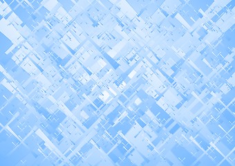 Image showing Abstract blue technical background