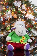 Image showing Toy And New Year\'s Tree