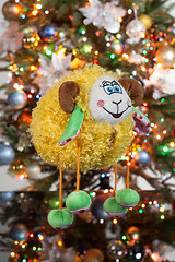 Image showing Toy And New Year\'s Tree