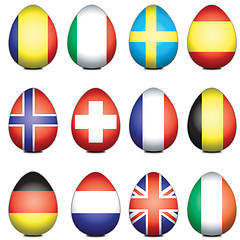 Image showing European Easter Eggs