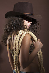 Image showing Cow Girl
