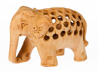 Image showing Wooden Elephant