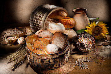 Image showing Bread And Sunflower
