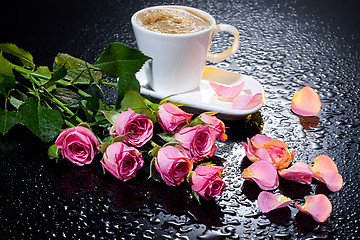 Image showing Rose And Cup
