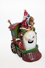 Image showing Santa On Locomotive