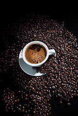 Image showing White Cup Of Coffee