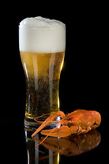 Image showing Beer And Crawfish