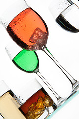 Image showing Glasses And Liquids