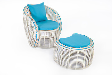 Image showing Suite Of Wicker Furniture