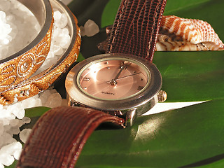 Image showing Watch and bracelets