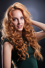 Image showing Young Red- Haired Woman