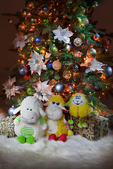 Image showing Toy And New Year\'s Tree