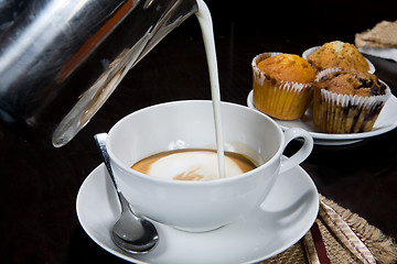 Image showing Pouring Coffee