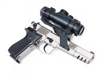 Image showing Gun With Optics