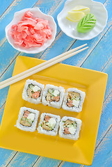 Image showing sushi