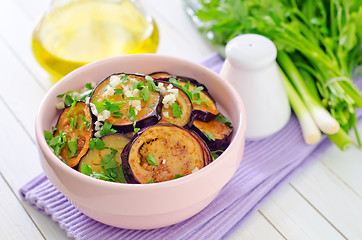 Image showing fried eggplant