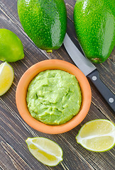 Image showing guacamole in bowl