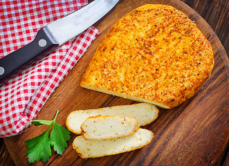 Image showing baked cheese