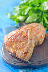 Image showing steak on board