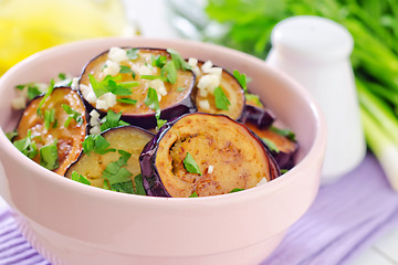 Image showing fried eggplant