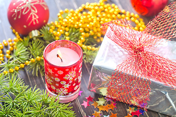 Image showing christmas candle