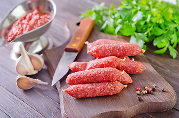 Image showing sausages