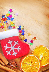 Image showing aroma spice and christmas background