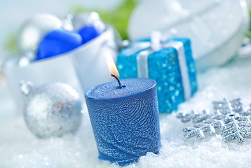 Image showing christmas candle